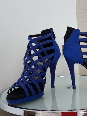 Royal Blue European Dance Shoes